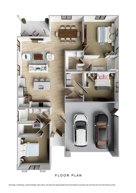 bedroom floor plan an in 2 bed 2 bath